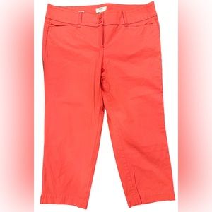LOFT - Chino Original Crop, Coral, Size 10P